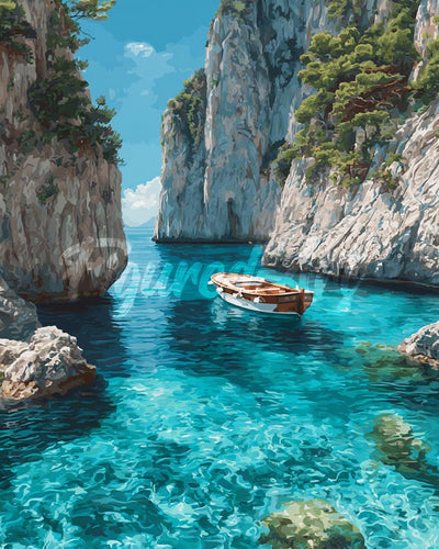 Diamond Painting - Friedliche Blaue Bucht