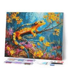 Laden Sie das Bild in den Galerie-Viewer, Diamond Painting - Goldener Salamander