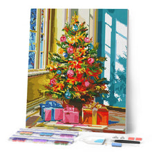 Laden Sie das Bild in den Galerie-Viewer, Diamond Painting - Heller Weihnachtsbaum
