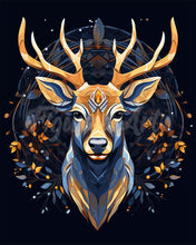 Laden Sie das Bild in den Galerie-Viewer, Diamond Painting - Majestätisches Rentier – 40 x 50 cm auf Keilrahmen gespannt
