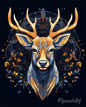 Laden Sie das Bild in den Galerie-Viewer, Diamond Painting - Majestätisches Rentier – 40 x 50 cm auf Keilrahmen gespannt