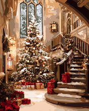 Laden Sie das Bild in den Galerie-Viewer, Diamond Painting - Großer Weihnachtssaal – 40 x 50 cm auf Keilrahmen gespannt