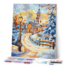 Laden Sie das Bild in den Galerie-Viewer, Diamond Painting - Pfad zur Kapelle – 40 x 50 cm auf Keilrahmen gespannt