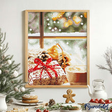 Laden Sie das Bild in den Galerie-Viewer, Diamond Painting - Festliche Kaffeezeit – 40 x 50 cm auf Keilrahmen gespannt