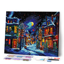 Laden Sie das Bild in den Galerie-Viewer, Diamond Painting - Halbmond im Winter