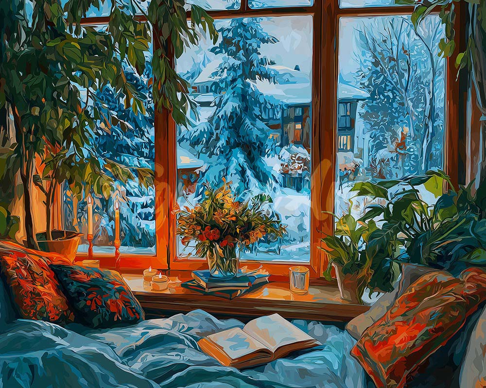 Diamond Painting - Gemütlicher Winterabend