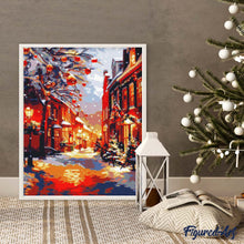 Laden Sie das Bild in den Galerie-Viewer, Diamond Painting - Goldene Weihnachtsstunde