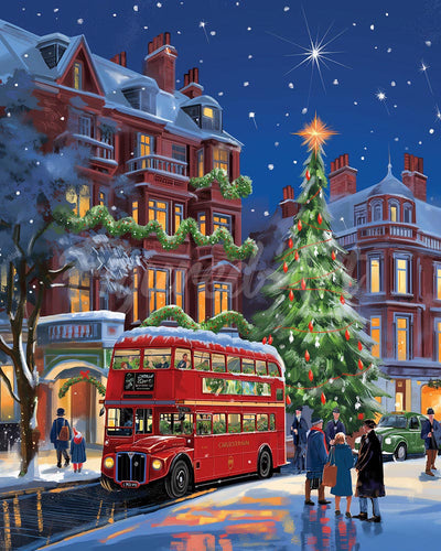 Diamond Painting - Londoner Weihnachtsstraße