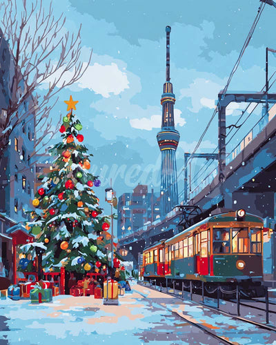 Diamond Painting - Weihnachten in Tokio