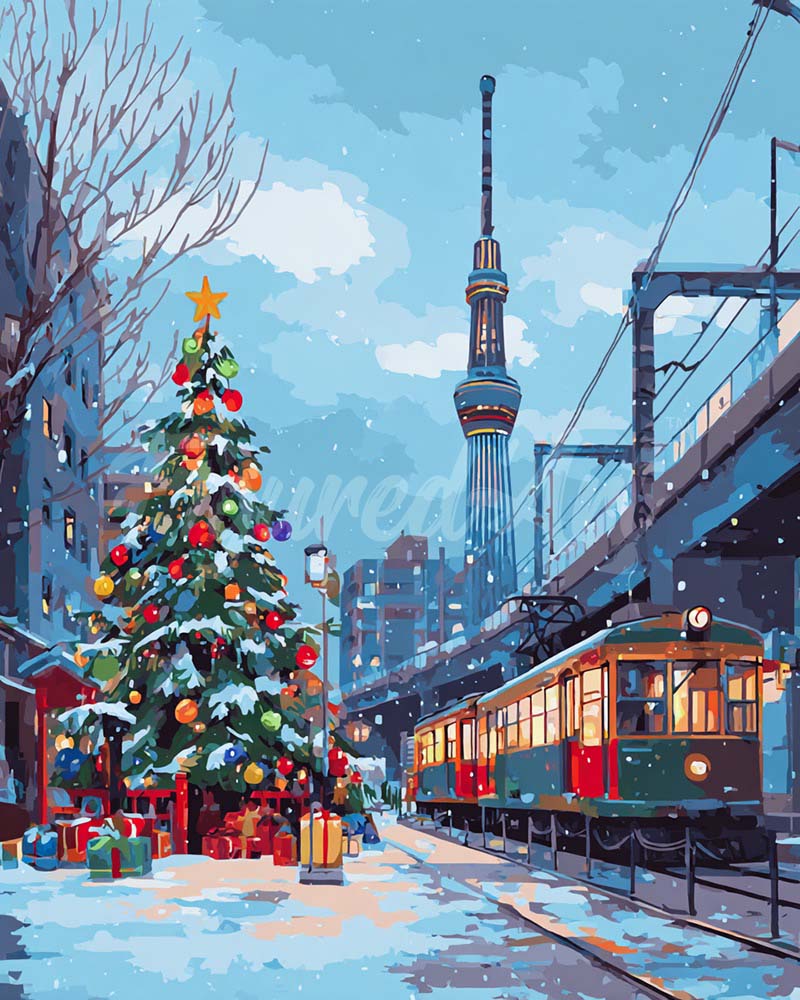 Diamond Painting - Weihnachten in Tokio