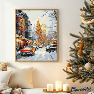Diamond Painting - New Yorker Winterstraße