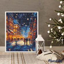 Laden Sie das Bild in den Galerie-Viewer, Diamond Painting - Sternenreicher Weihnachtsbummel