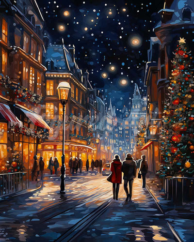 Diamond Painting - Sternenreicher Weihnachtsbummel