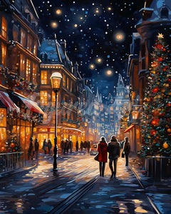 Diamond Painting - Sternenreicher Weihnachtsbummel