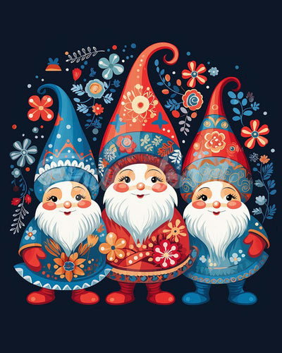 Diamond Painting - Wichtel-Trio