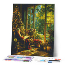 Laden Sie das Bild in den Galerie-Viewer, Diamond Painting - Ruhiger Moment des Weihnachtsmanns