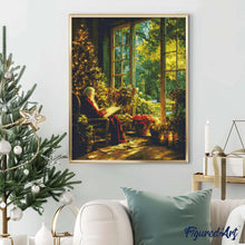 Laden Sie das Bild in den Galerie-Viewer, Diamond Painting - Ruhiger Moment des Weihnachtsmanns