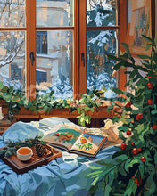 Laden Sie das Bild in den Galerie-Viewer, Diamond Painting - Gemütlicher Winter im Bett