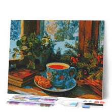 Laden Sie das Bild in den Galerie-Viewer, Diamond Painting - Winterlicher Nachmittagstee