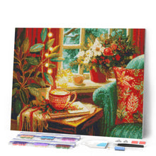 Laden Sie das Bild in den Galerie-Viewer, Diamond Painting - Festliche Kaffee-Ecke