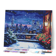 Laden Sie das Bild in den Galerie-Viewer, Diamond Painting - Winterbalkon