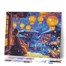 Laden Sie das Bild in den Galerie-Viewer, Diamond Painting - Laternenfest-Nacht