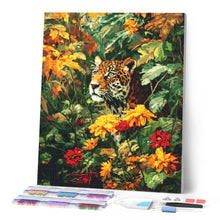 Laden Sie das Bild in den Galerie-Viewer, Diamond Painting - Leopard im Herbst