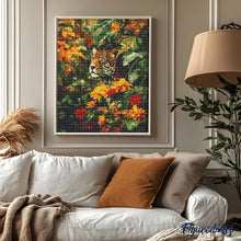 Laden Sie das Bild in den Galerie-Viewer, Diamond Painting - Leopard im Herbst