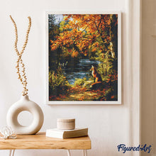Laden Sie das Bild in den Galerie-Viewer, Diamond Painting - Roter Fuchs am Fluss