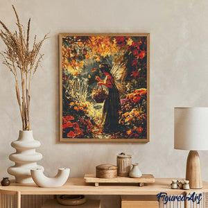 Diamond Painting - Fee des Herbstgartens