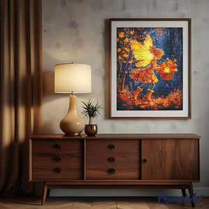 Diamond Painting - Die Blättersammler-Fee