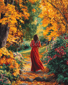 Diamond Painting - Dame in Rot