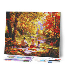 Laden Sie das Bild in den Galerie-Viewer, Diamond Painting - Familienpicknick im Herbst