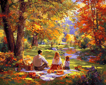 Laden Sie das Bild in den Galerie-Viewer, Diamond Painting - Familienpicknick im Herbst