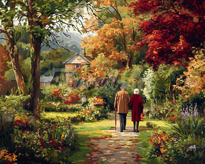 Diamond Painting - Ewige Liebe im Herbst