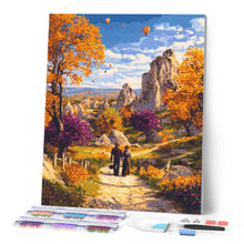 Laden Sie das Bild in den Galerie-Viewer, Diamond Painting - Romantischer Herbst in Kappadokien