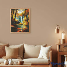Laden Sie das Bild in den Galerie-Viewer, Diamond Painting - Herbstwasserfall
