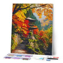 Laden Sie das Bild in den Galerie-Viewer, Diamond Painting - Japanische Pagode im Herbst