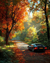 Laden Sie das Bild in den Galerie-Viewer, Diamond Painting - Goldene Straßenreise