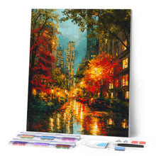 Laden Sie das Bild in den Galerie-Viewer, Diamond Painting - Herbstlichter der Stadt