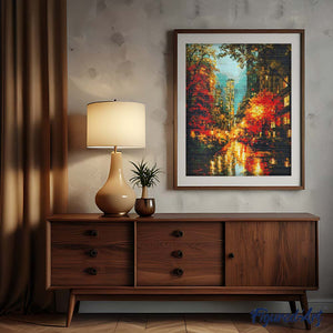 Diamond Painting - Herbstlichter der Stadt