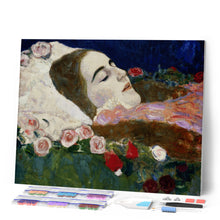 Laden Sie das Bild in den Galerie-Viewer, Diamond Painting - Ria Munk auf dem Sterbebett - Klimt