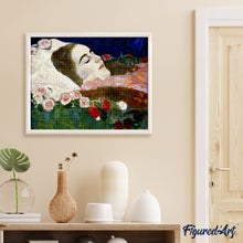 Laden Sie das Bild in den Galerie-Viewer, Diamond Painting - Ria Munk auf dem Sterbebett - Klimt