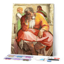 Laden Sie das Bild in den Galerie-Viewer, Diamond Painting - Der Prophet Jeremia - Michelangelo