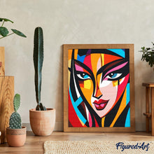 Laden Sie das Bild in den Galerie-Viewer, Diamond Painting - Kühnes Abstraktes Gesicht