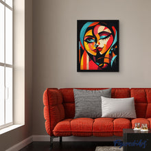 Laden Sie das Bild in den Galerie-Viewer, Diamond Painting - Zwei Kühne Abstrakte Damen