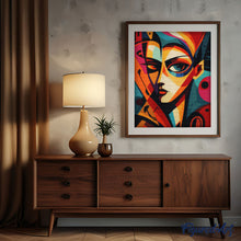 Laden Sie das Bild in den Galerie-Viewer, Diamond Painting - Kühnes Abstraktes Porträt