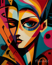Laden Sie das Bild in den Galerie-Viewer, Diamond Painting - Kühnes Abstraktes Porträt
