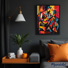 Laden Sie das Bild in den Galerie-Viewer, Diamond Painting - Kühner Abstrakter Gitarrist