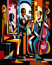 Laden Sie das Bild in den Galerie-Viewer, Diamond Painting - Kühne Abstrakte Jazz-Band